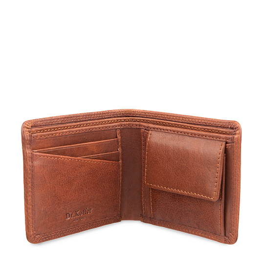 Портмоне Dr.Koffer из натуральной кожи светло-коричневое