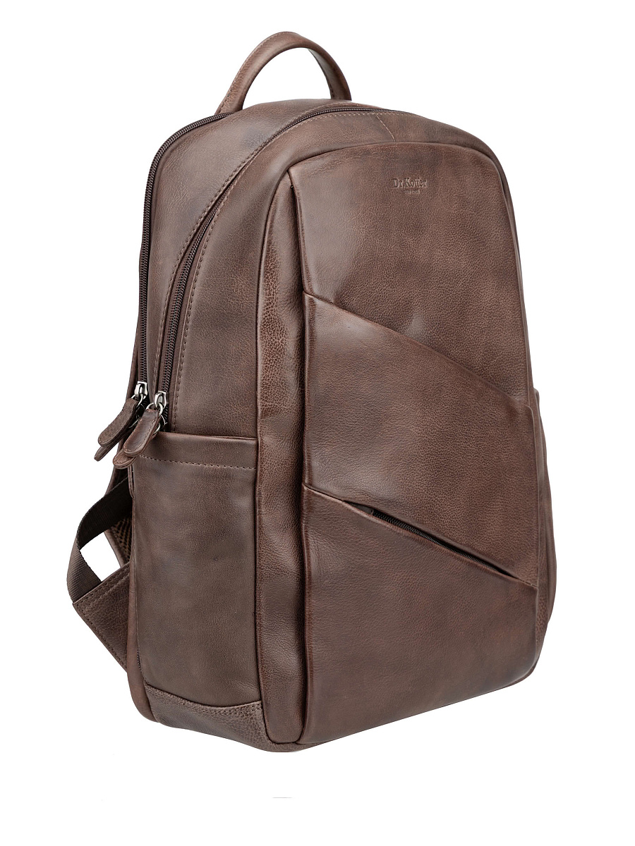 Рюкзак Dr. Koffer из натуральной кожи коричневый