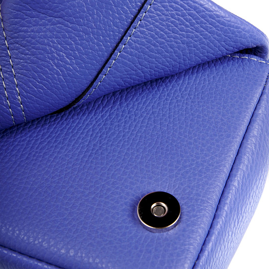 Женская сумка Dr. Koffer из натуральной кожи голубая