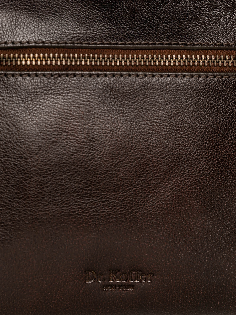 Женская сумка Dr.Koffer из натуральной кожи коричневая