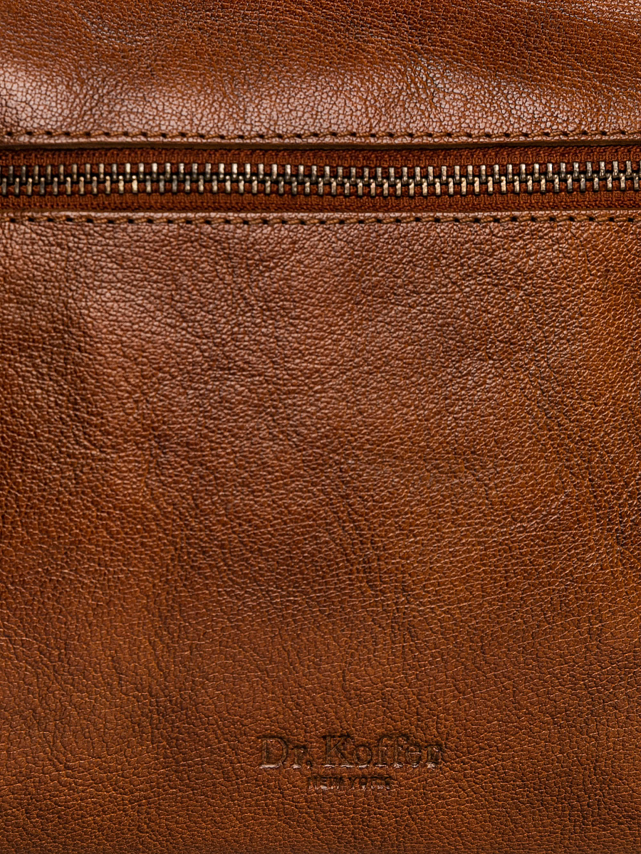 Женская сумка Dr.Koffer из натуральной кожи коричневая
