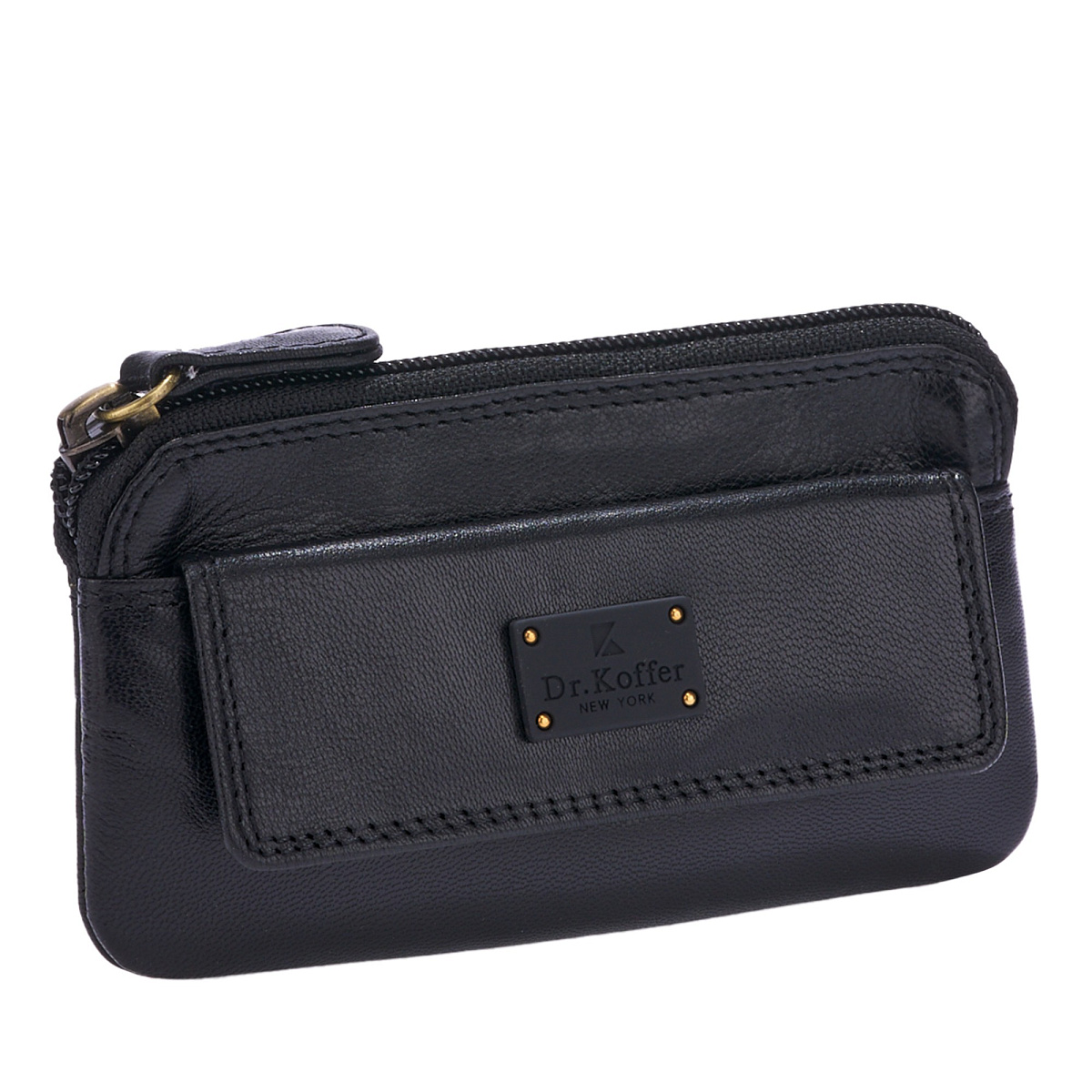 Ключница Dr.Koffer из натуральной кожи черная
