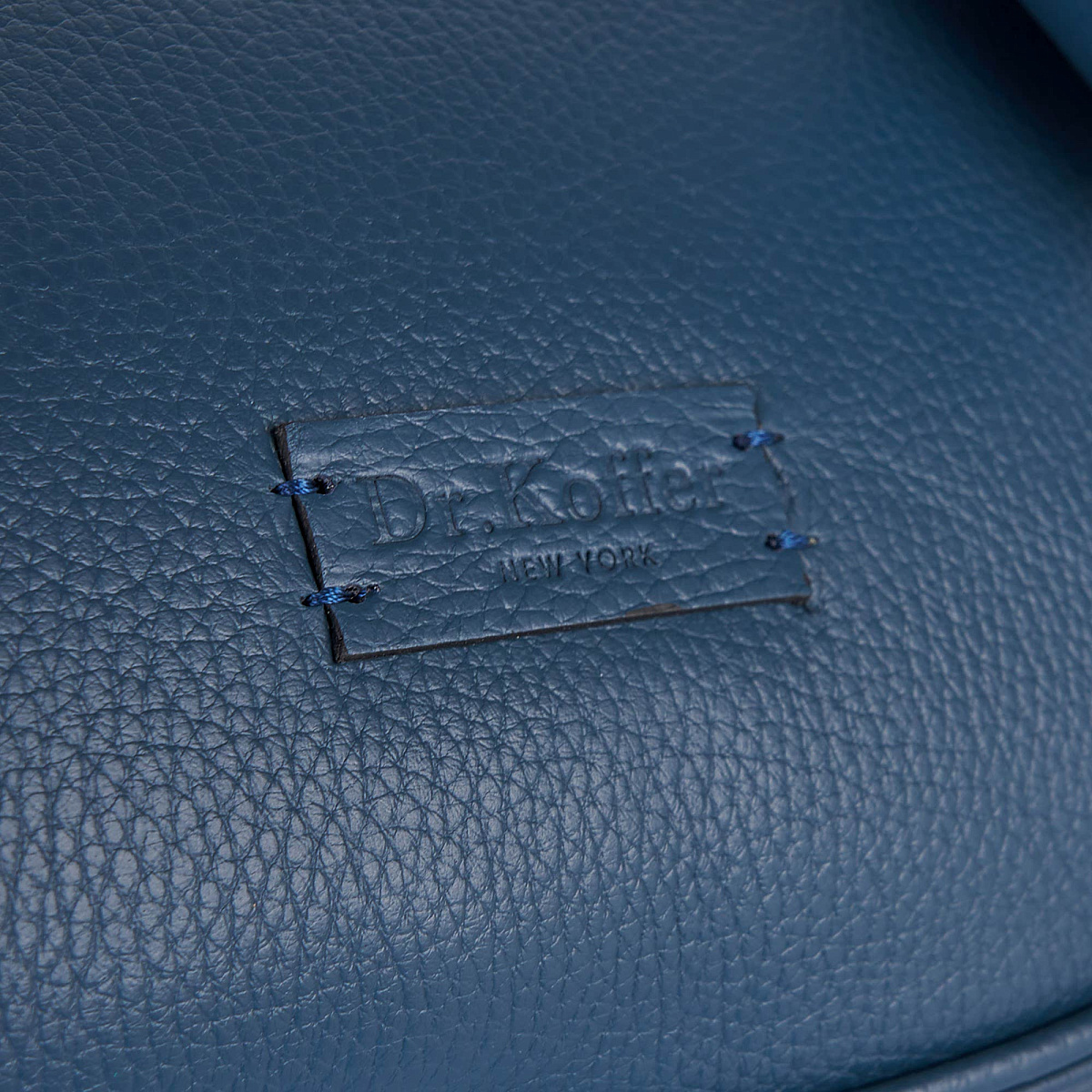 Женская сумка Dr. Koffer из натуральной кожи синяя
