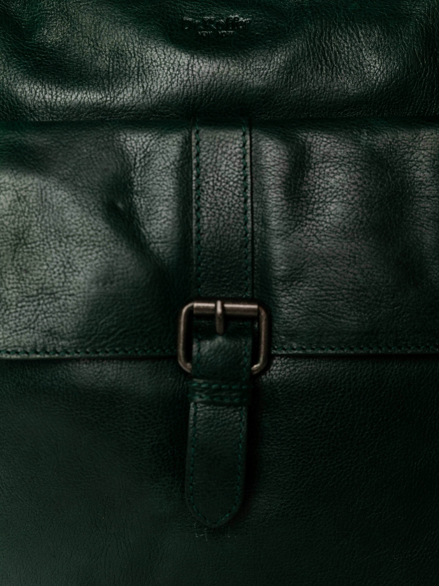 Рюкзак Dr.Koffer из натуральной кожи зеленый