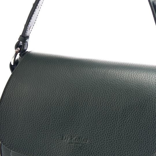 Женская сумка Dr. Koffer из натуральной кожи зеленая