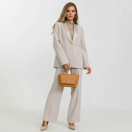 Женская сумка  Dr. Koffer из натуральной кожи коричневая