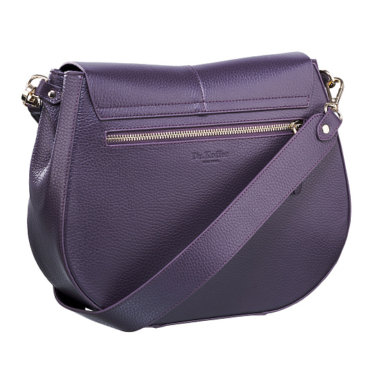 Женская сумка  Dr. Koffer из натуральной кожи фиолетовая
