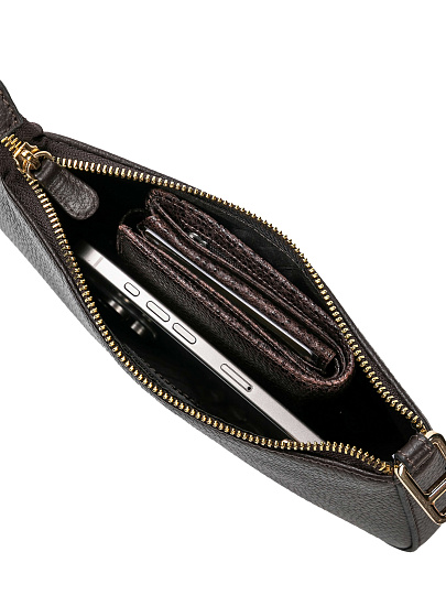 Женская сумка Dr. Koffer из натуральной кожи коричневая