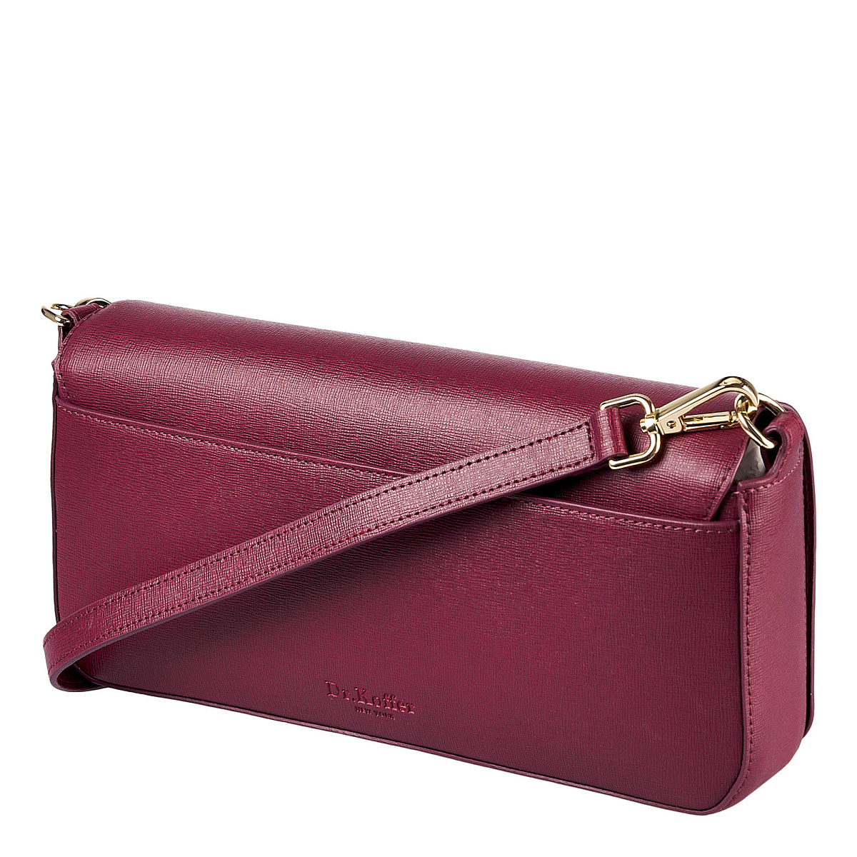 Женская сумка  Dr. Koffer из натуральной кожи бордовая