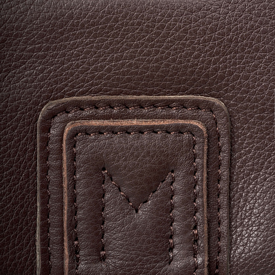 Сумка через плечо Dr.Koffer из натуральной кожи коричневая