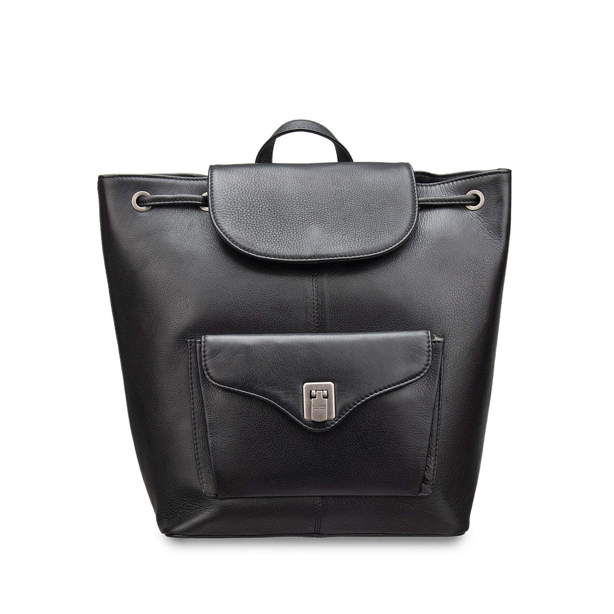 Рюкзак Dr.Koffer из натуральной кожи черный