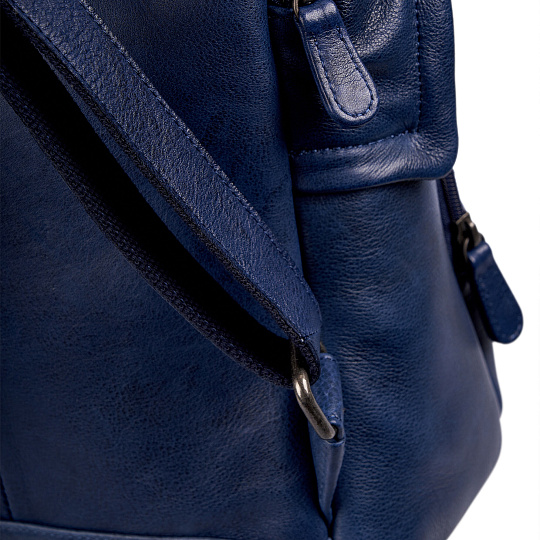 Рюкзак Dr.Koffer из натуральной кожи синий