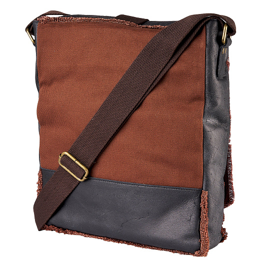 Сумка через плечо Dr.Koffer из натуральной кожи черная