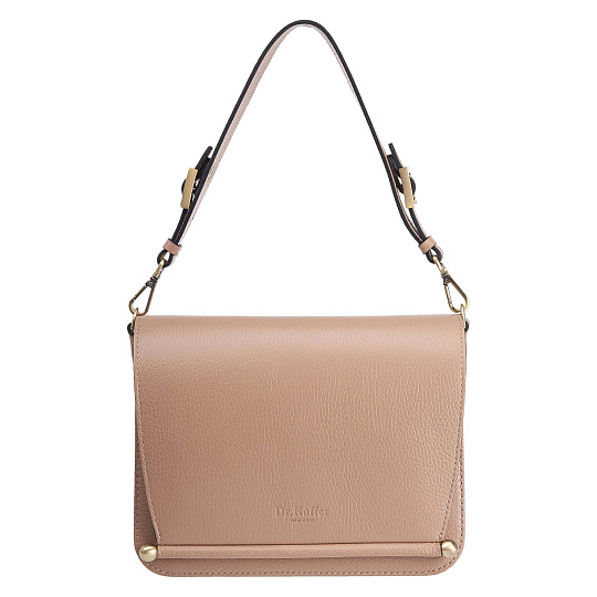 Женская сумка Dr. Koffer из натуральной кожи бежевая