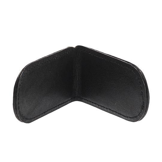 Зажим для денег Dr.Koffer из натуральной кожи черный