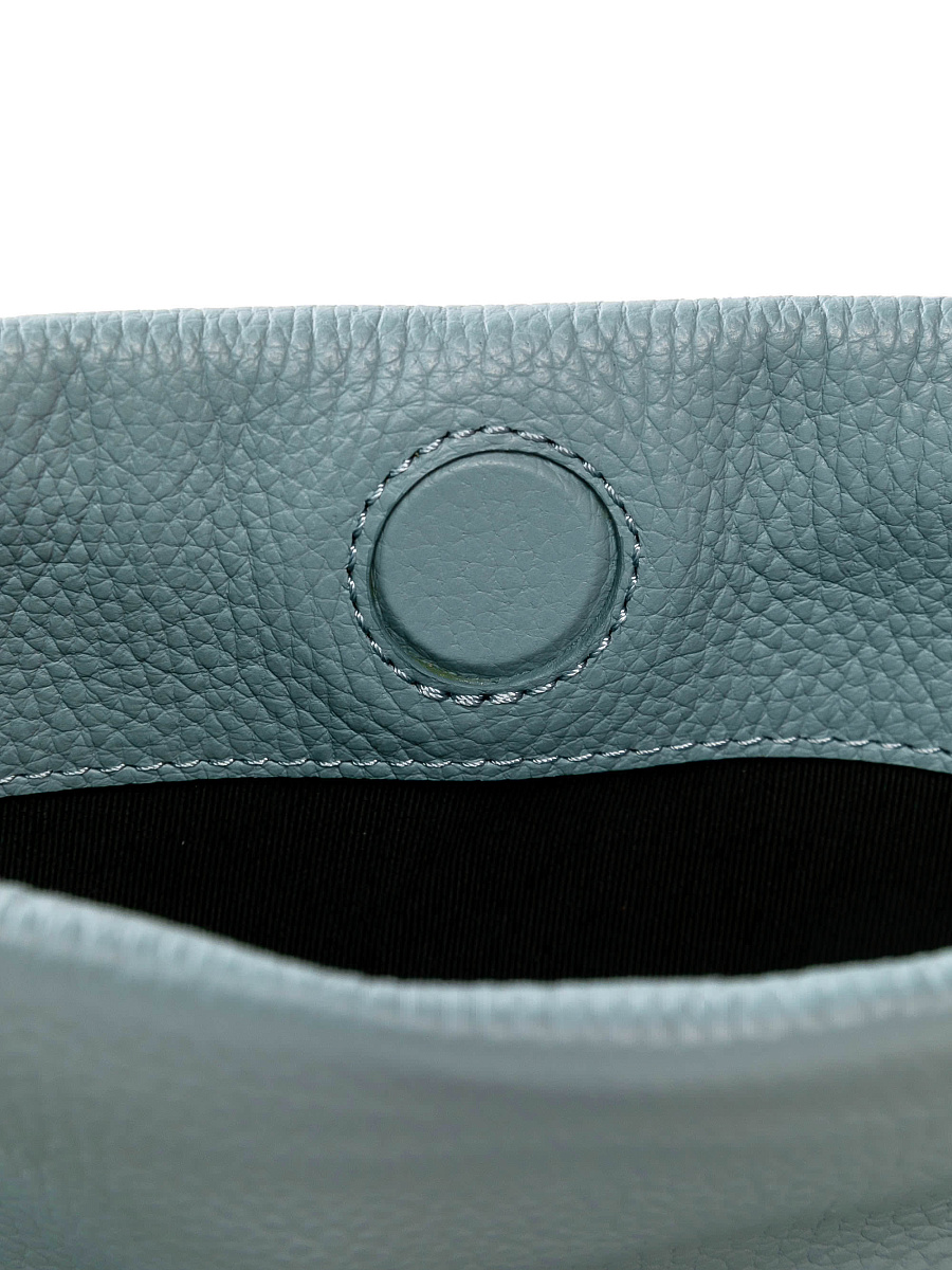 Женская сумка Dr. Koffer из натуральной кожи голубая