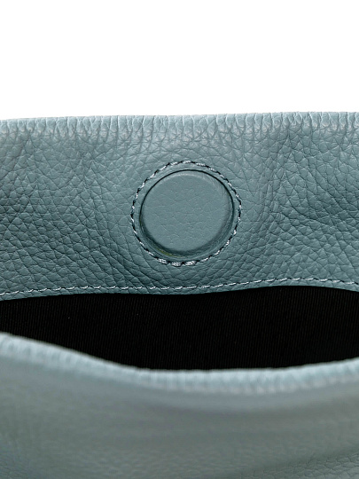 Женская сумка Dr. Koffer из натуральной кожи голубая