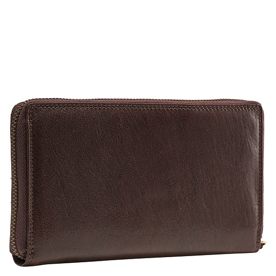 Портмоне Dr.Koffer из натуральной кожи коричневое