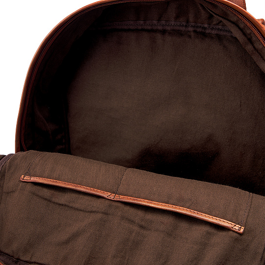 Рюкзак Dr.Koffer из натуральной кожи светло-коричневый