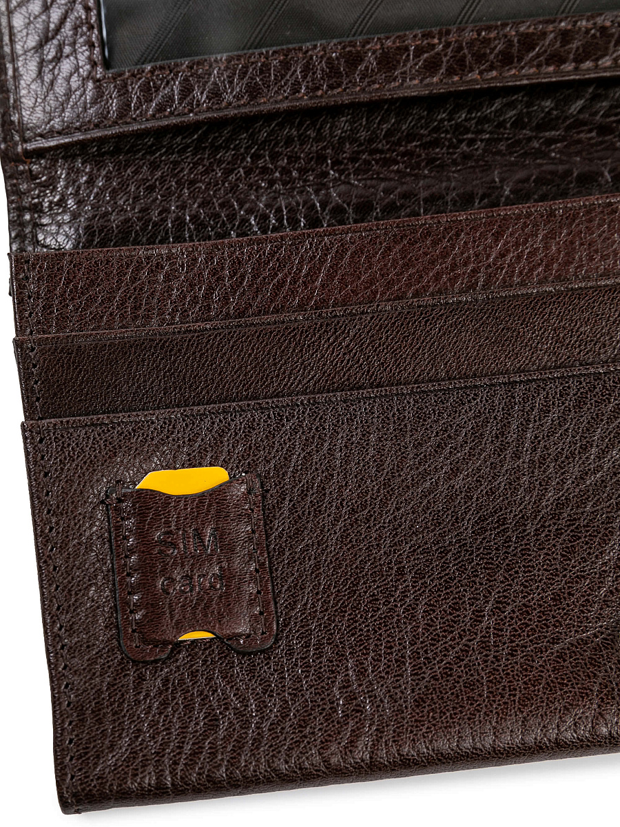 Кошелек Dr.Koffer из натуральной кожи коричневый
