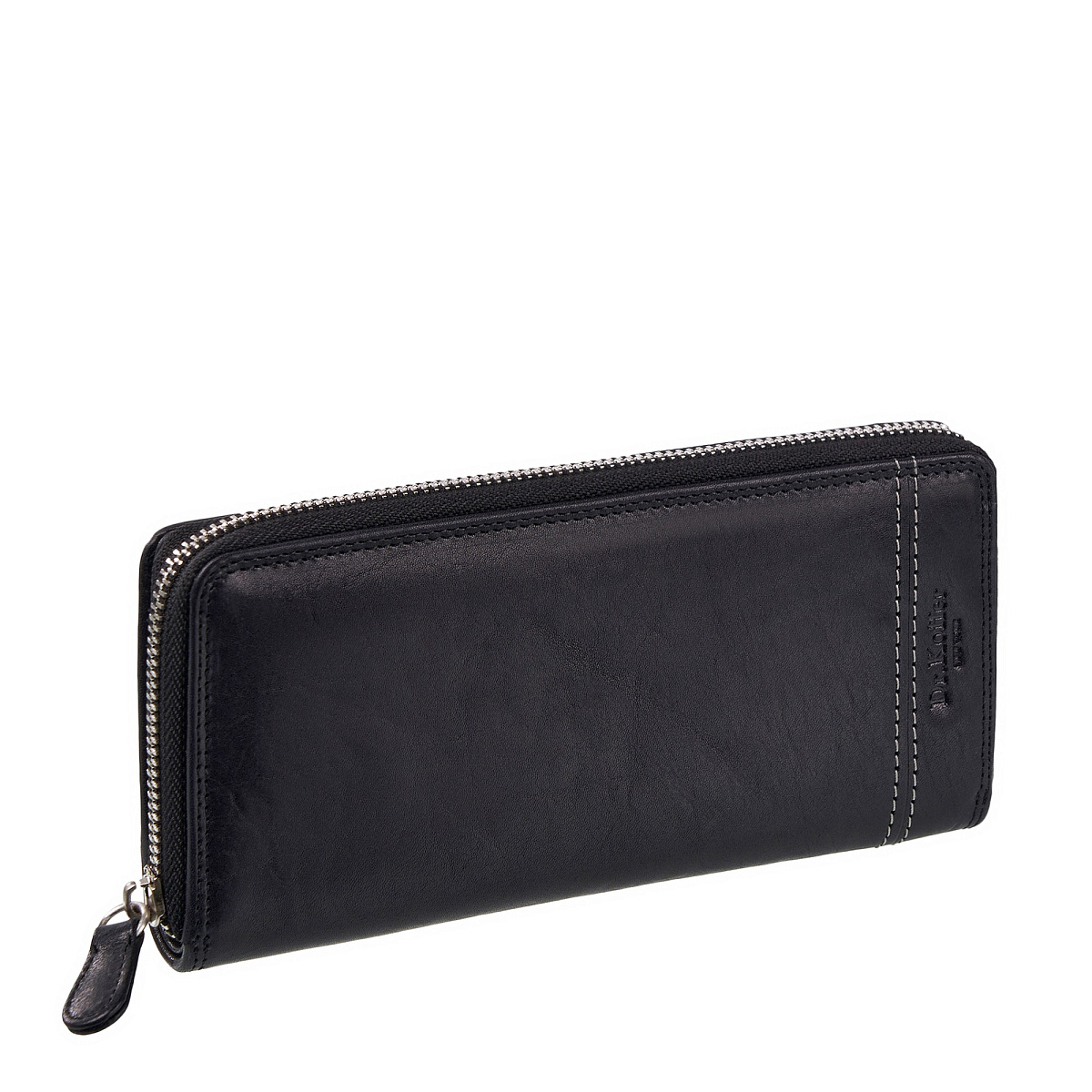 Портмоне Dr.Koffer из натуральной кожи черное