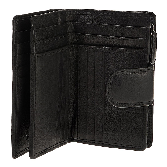 Портмоне Dr.Koffer из натуральной кожи черное