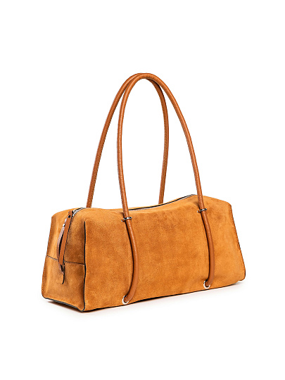 Женская сумка Dr. Koffer из натуральной кожи коричневая