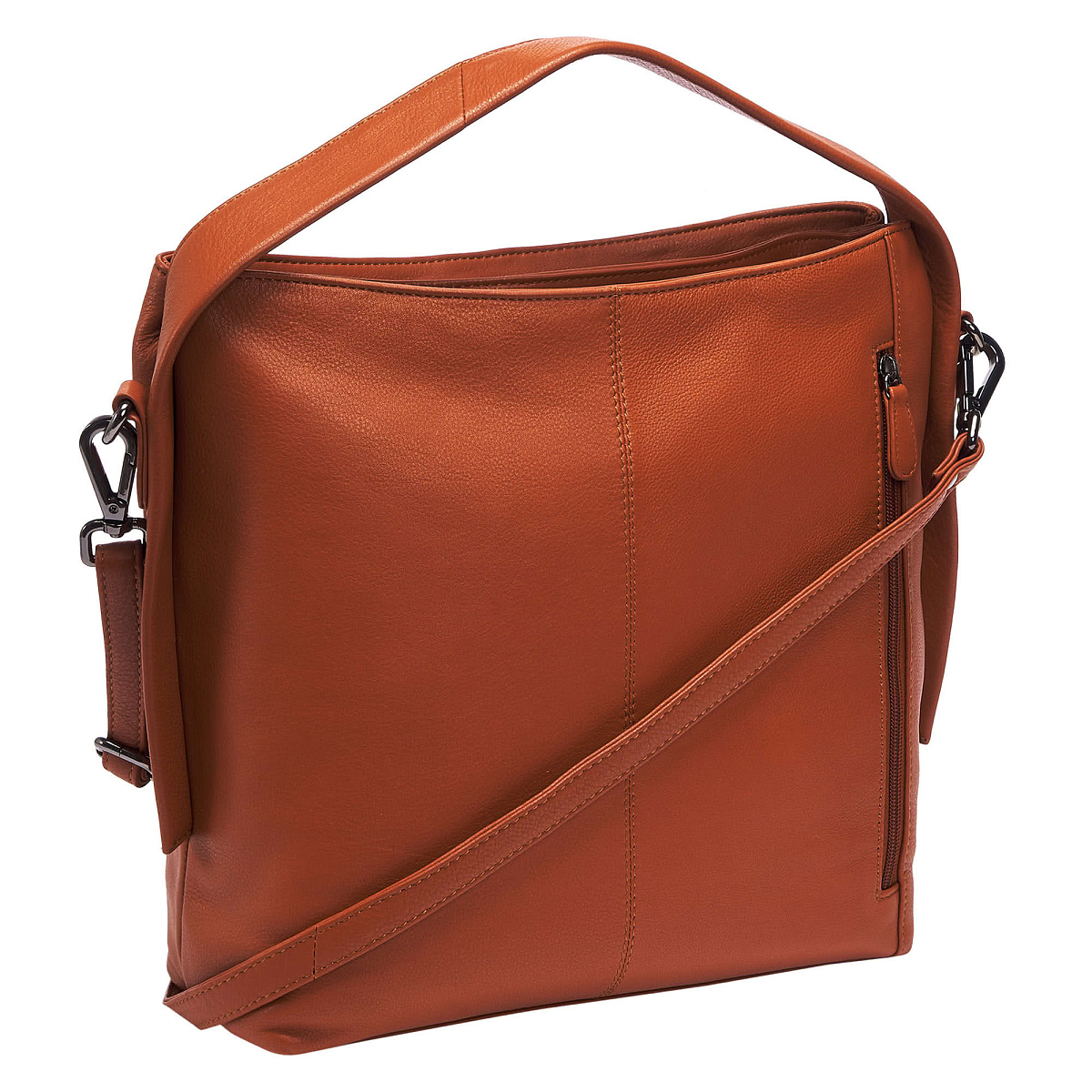 Женская сумка Dr.Koffer из натуральной кожи коричневая