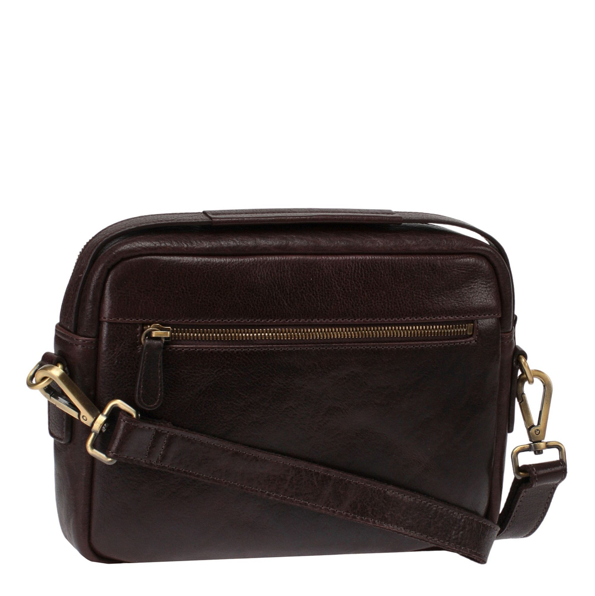 Сумка через плечо Dr.Koffer из натуральной кожи коричневая