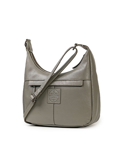 Женская сумка Dr.Koffer из натуральной кожи серая