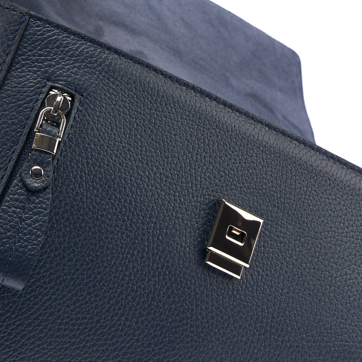 Женская сумка Dr. Koffer из натуральной кожи синяя