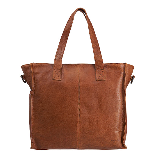 Деловая сумка Dr.Koffer из натуральной кожи коричневая