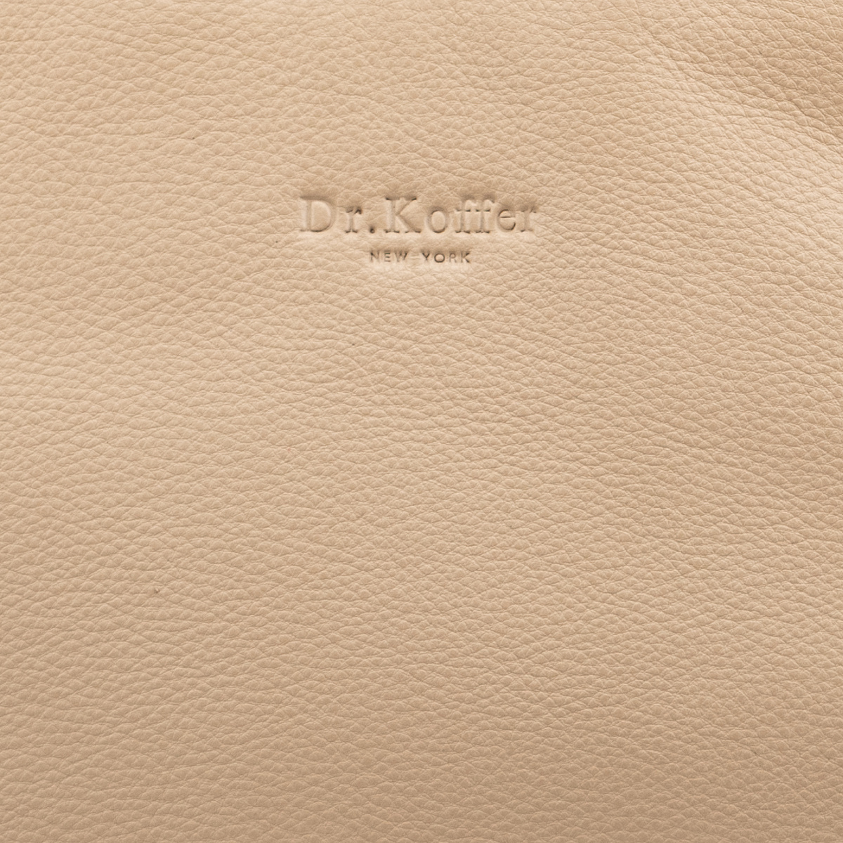 Женская сумка Dr.Koffer из натуральной кожи бежевая