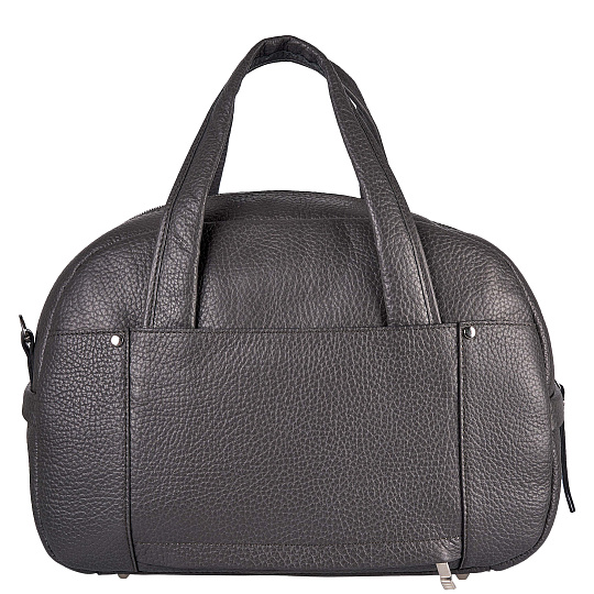 Сумка дорожная Dr.Koffer из натуральной кожи серая