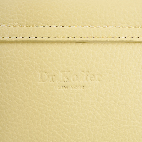 Женская сумка Dr. Koffer из натуральной кожи желтая