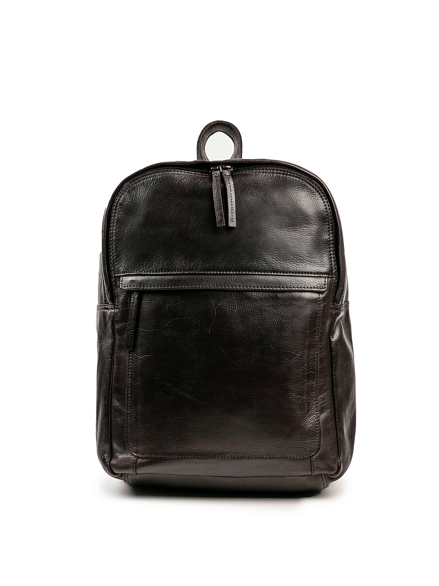 Рюкзак Dr.Koffer из натуральной кожи темно-коричневый