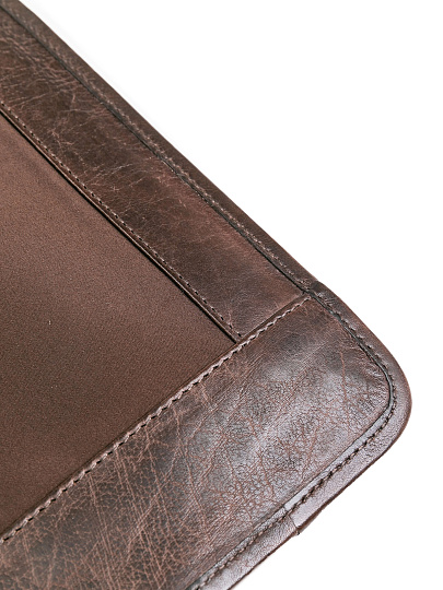 Портфель Dr.Koffer из натуральной кожи темно-коричневый