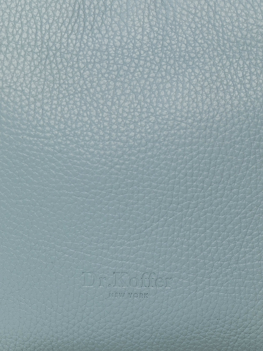 Женская сумка Dr. Koffer из натуральной кожи голубая