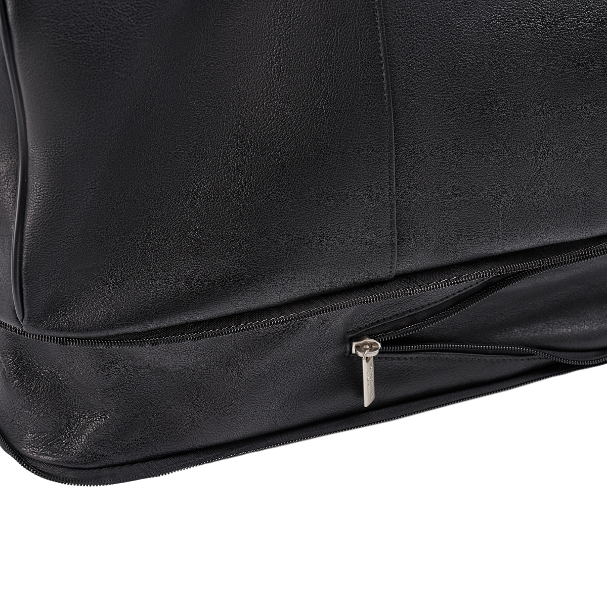 Сумка дорожная Dr.Koffer из натуральной кожи черная