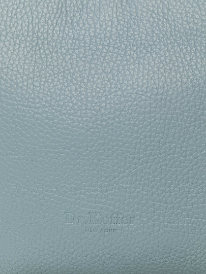 Женская сумка Dr. Koffer из натуральной кожи голубая