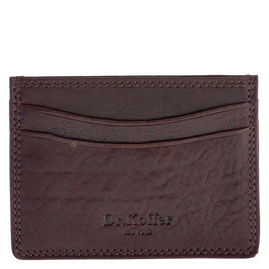 Кредитница Dr.Koffer из натуральной кожи коричневая