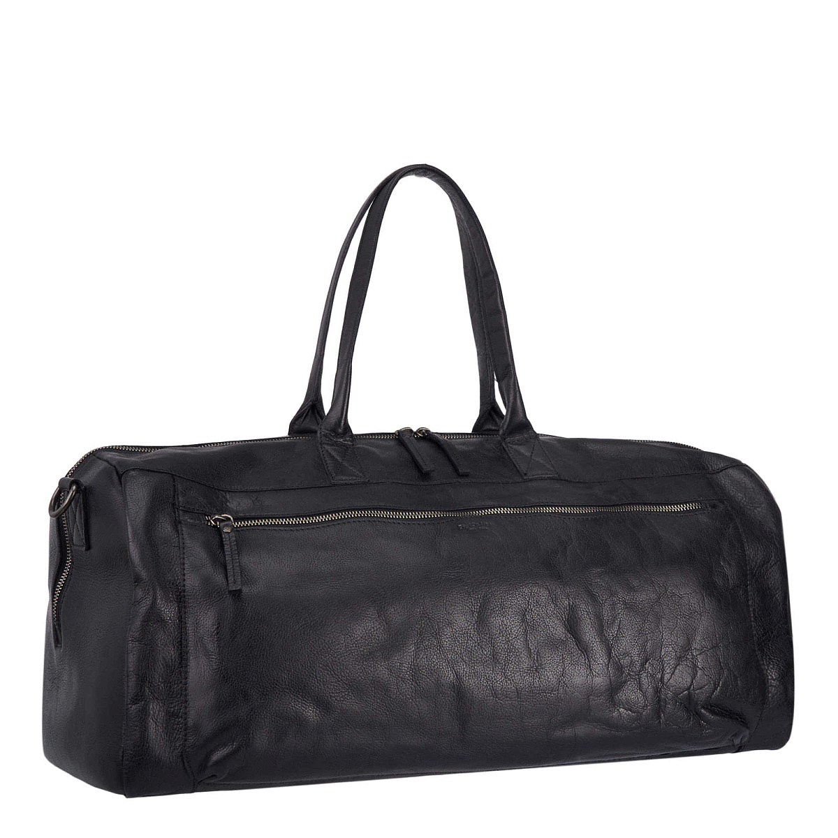 Сумка дорожная Dr.Koffer из натуральной кожи черная