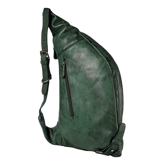 Рюкзак Dr.Koffer из натуральной кожи зеленый
