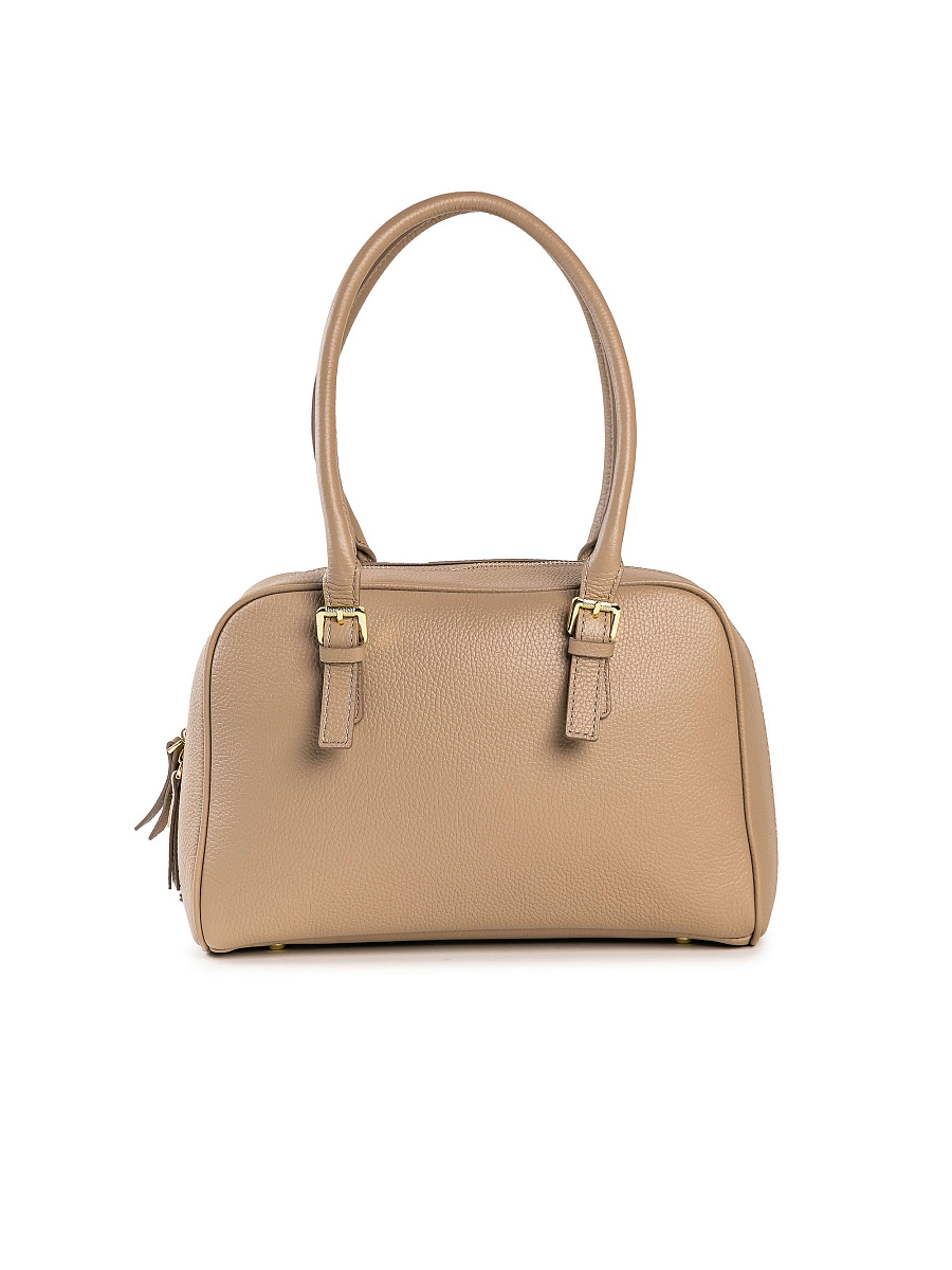 Женская сумка Dr. Koffer из натуральной кожи бежевая