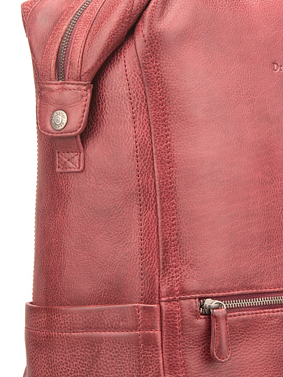 Рюкзак Dr. Koffer из натуральной кожи бордовый