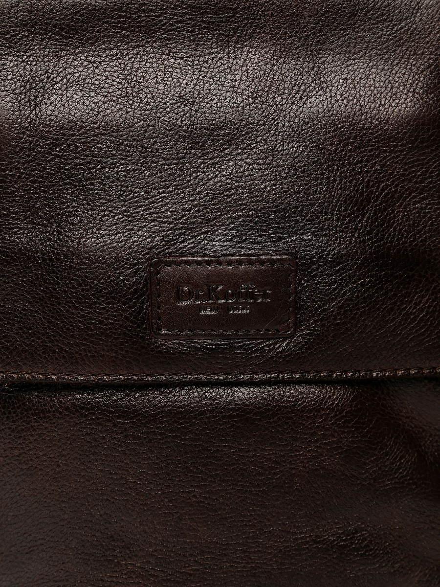 Сумка через плечо Dr.Koffer из натуральной кожи коричневая