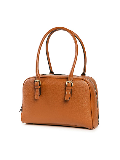 Женская сумка Dr. Koffer из натуральной кожи коричневая