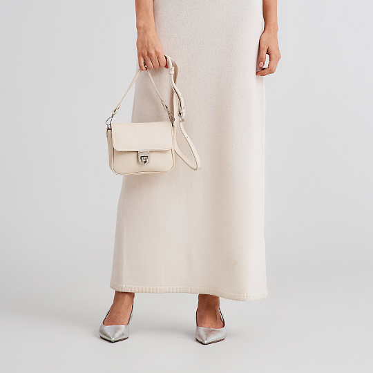 Женская сумка Dr. Koffer из натуральной кожи белая