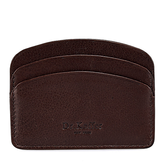 Кредитница Dr.Koffer из натуральной кожи коричневая