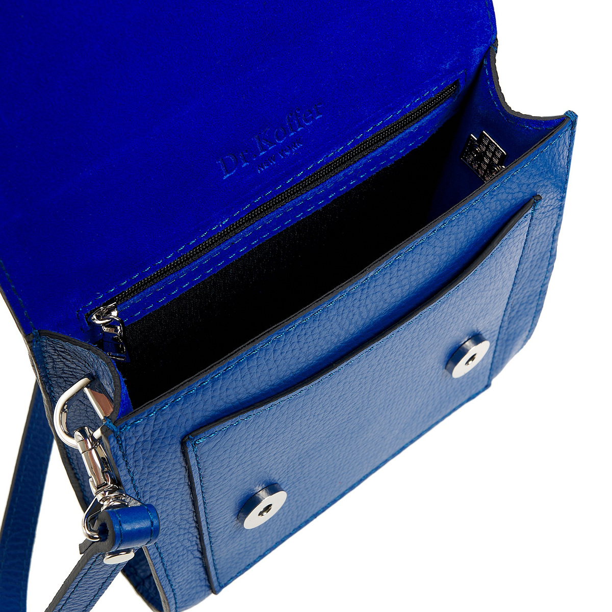 Женская сумка Dr. Koffer из натуральной кожи синяя
